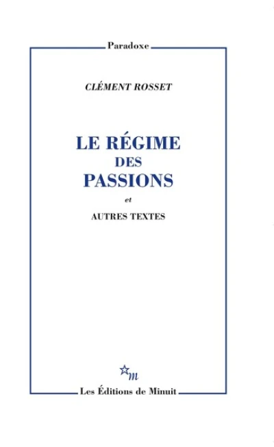 Le regime des passions