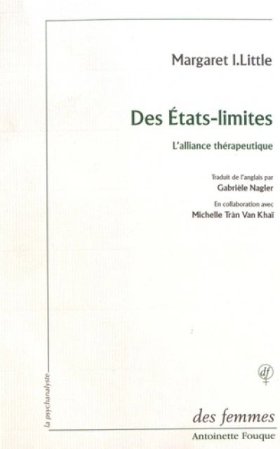 Des états-limites. L'Alliance thérapeutique