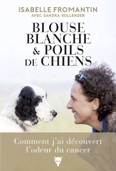 Blouse blanche et poils de chiens