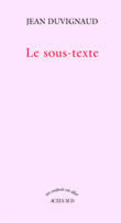 Le sous-texte