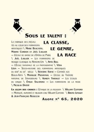 Agone, n°65 : Sous le talent