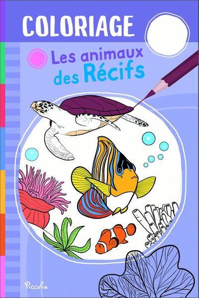 Les animaux des récifs - Coloriage