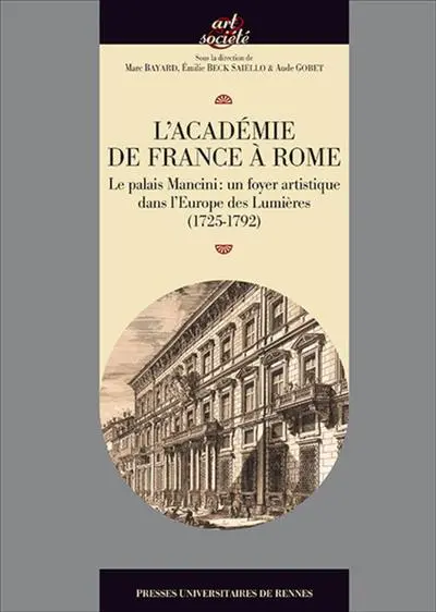 ACADEMIE DE FRANCE A ROME AU XVIIIE SIECLE