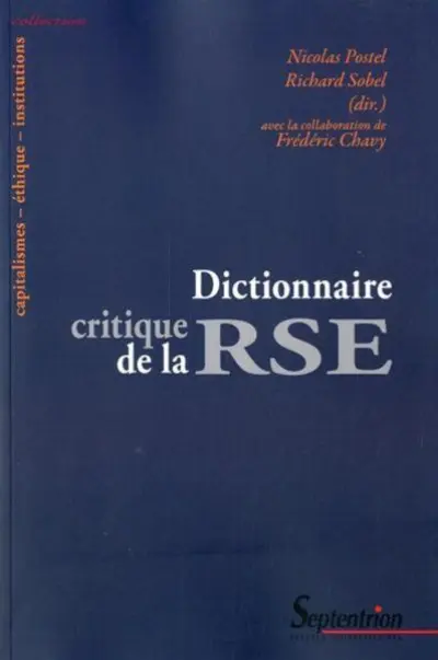 DICTIONNAIRE CRITIQUE DE LA RSE