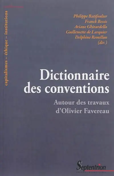 DICTIONNAIRE DES CONVENTIONS