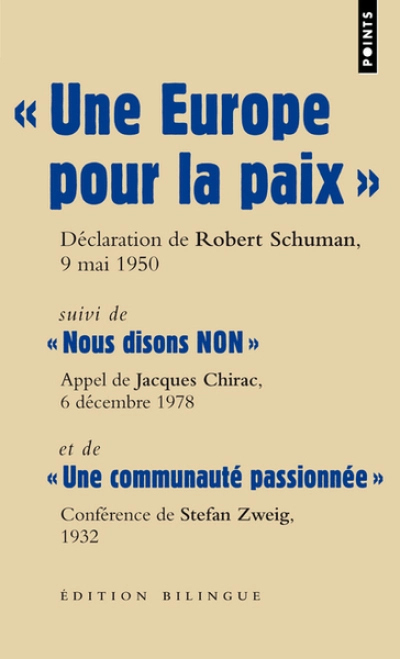 Une Europe pour la paix - Nous disons non - Une communauté passionnée