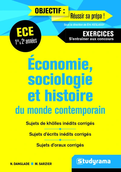 Economie sociologie et histoire du monde contemporain ECE 1ER et 2E année