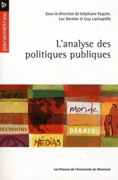 Analyse des politiques publiques (L')