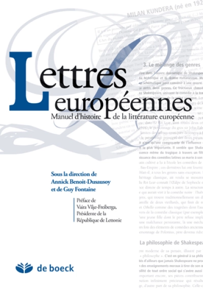 Lettres européennes : Manuel universitaire d'histoire de la littérature européenne