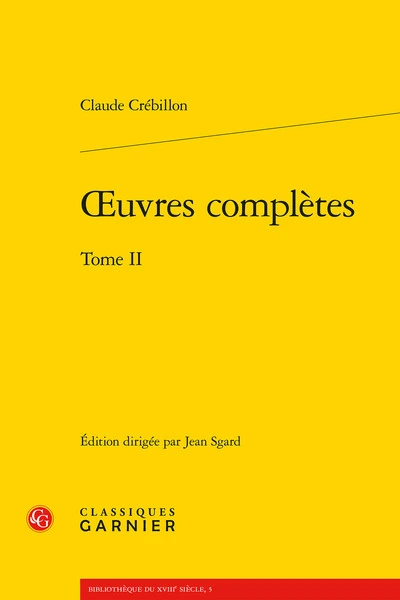 Oeuvres complètes, tome 2