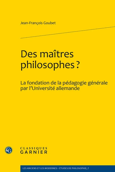 Des maîtres philosophes?