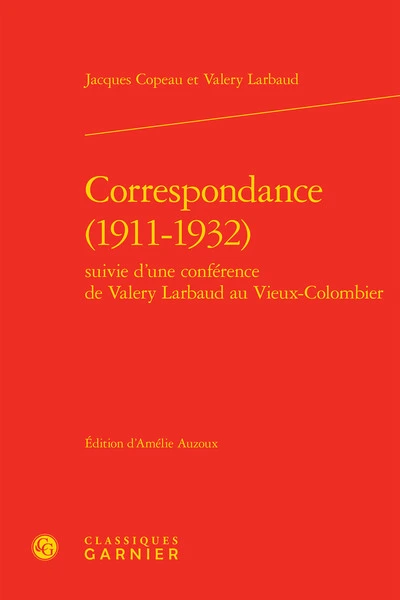 Correspondance (1911-1932)