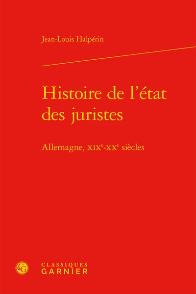 Histoire de l'état des juristes