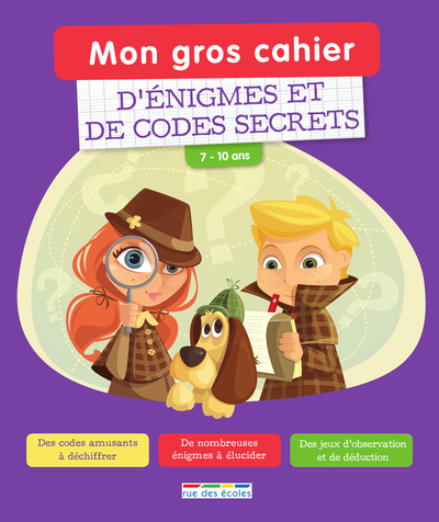 Mon gros cahier d'énigmes et de codes secrets