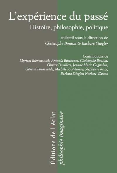 L'expérience du passé: histoire, philosophie, politique