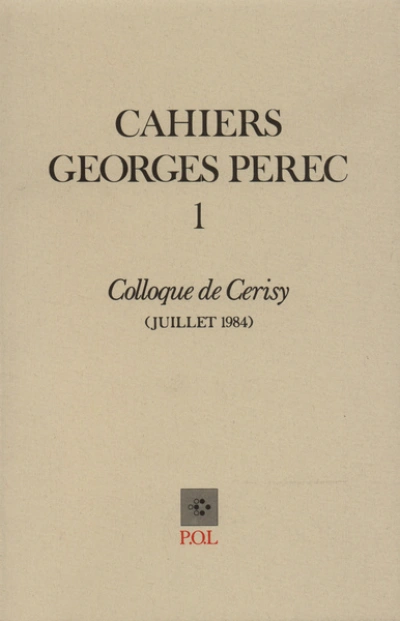 Cahiers Georges Perec