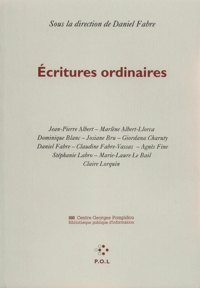 Écritures ordinaires