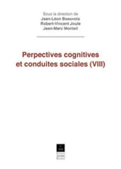 PERSPECTIVES COGNITIVES ET CONDUITES SOCIALES 8