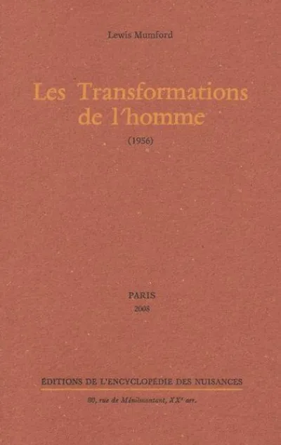 Les Transformations de l'homme