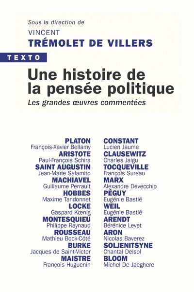 Une histoire de la pensée politique: Les grandes oeuvres commentées