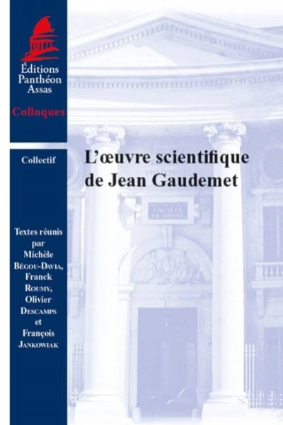 L'OEUVRE SCIENTIFIQUE DE JEAN GAUDEMET