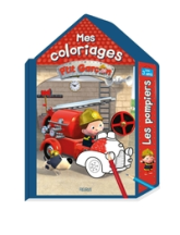 Coloriage maison P'tit Garçon - La caserne de pompiers