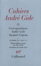 Cahiers André Gide, n°12 : Correspondance : André Gide / Jacques Copeau I