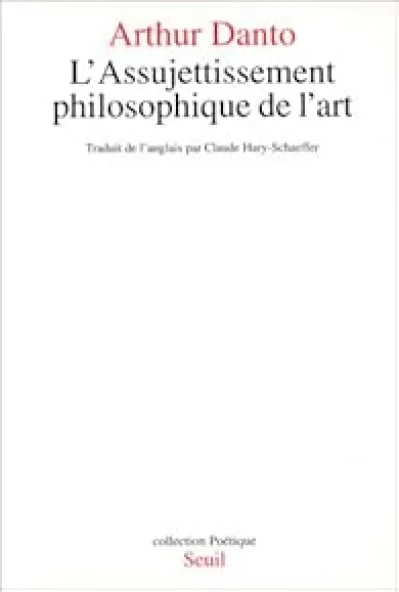 L'Assujettissement philosophique de l'art