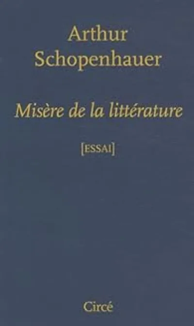 Misère de la littérature