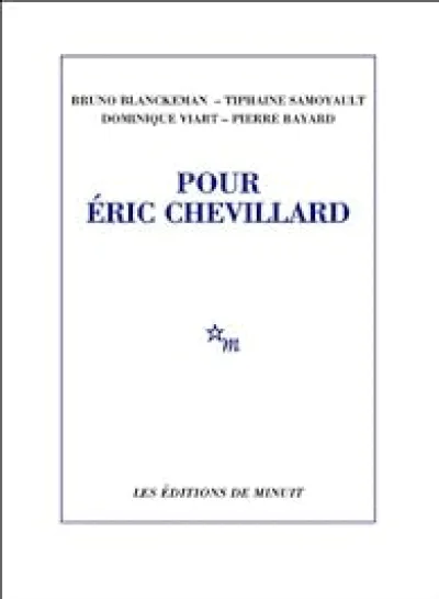 Pour Eric Chevillard