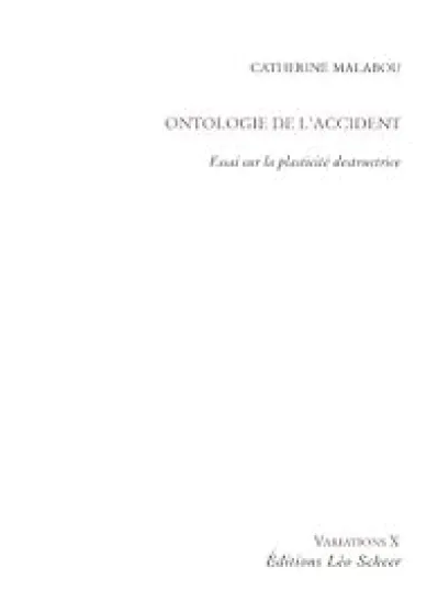 Ontologie de l'accident : Essai sur la plasticité destructrice