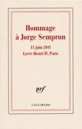 Hommage à Jorge Semprun : 11 juin 2011 - Lycée Henri IV, Paris