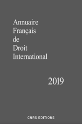 Annuaire Français de Droit International 2019