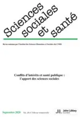 Revue Sciences Sociales et Santé. Vol. 38 - N°3-2020 (septembre 2020)