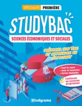 Studybac Sciences économiques et sociales  – Spécialité Première