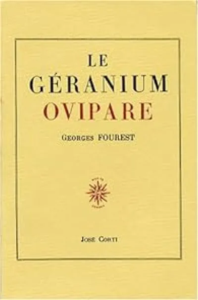 Le Géranium ovipare