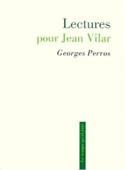 Lectures pour Jean Vilar