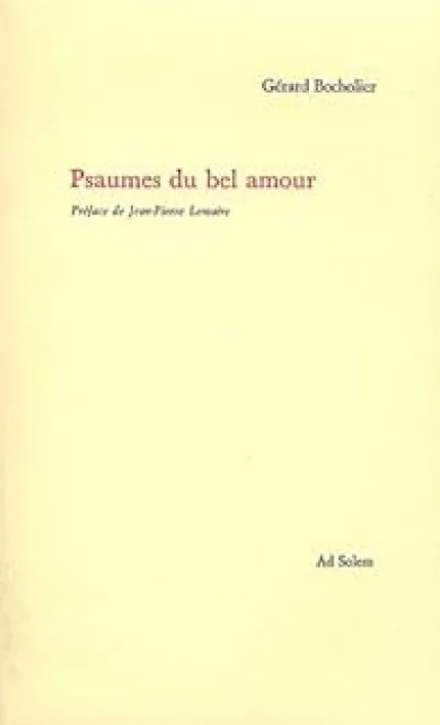 Psaumes du bel amour