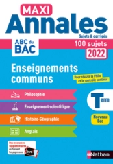 Tout en un Annales BAC 2022 - CC Terminale - Corrigé