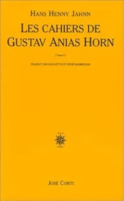 Les Cahiers de Gustav Anias Horn