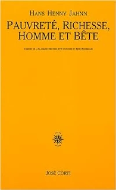 Pauvreté, richesse, homme et bête