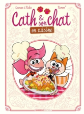 Cath et son chat en cuisine