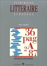 Le patrimoine littéraire européen, volume 13