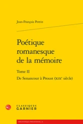 Poétique romanesque de la mémoire