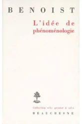 L'idée de phénoménologie