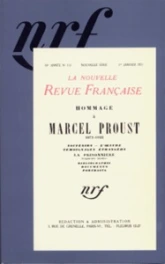 Hommage à Marcel Proust, 1871-1922