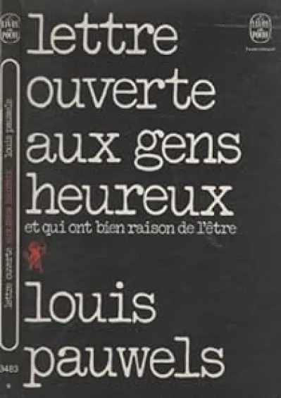 Lettre ouverte aux gens heureux et qui ont bien raison de l'être