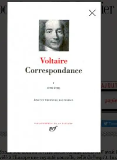 Correspondance 1743-1746 : Vauvenargues / Voltaire