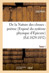 De la Nature, tome I : Livres I - III