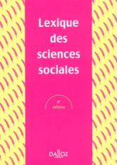 Lexique des sciences sociales. 8e éd.